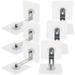 12 Pcs Falling Furniture Prevention Anchors Toddler Bookshelf Kids Adhesive Wall Acrylic Child Baby