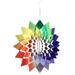 3D Rotation Wind Chime Garden Decoration Flower Sculptures Home Balloon Stainless Steel