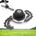 65Mn Durable Trimmer Head Spool Garden Lawn Mower Brush Cutter Garden Grass String Trimmer for Lawn Mower Black