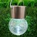 Clearance! Solar Lights Outdoor Outdoor Solar Crack Ball Chandelier Glass Hanging Lantern Garden Lamp Clearance