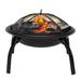 22 Fire Pit Folding Wood Burning Fire Pit Portable Fire Pit for Patio Camping Backyard Deck Picnic Porch with Spark Screen Poker