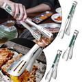 Huayishang Tongs for Cooking Clearance Stainless Steel Bread Clip Stainless Steel Food Clip Barbecue Clip Food Clip Food Clip Grilling Accessories