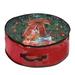 Storage Christmas Wreath Storage Bag - Garland Holiday Container With Clear Window - Tear Proof Fabric