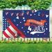 Lloopyting Independence Day Flag Polyester Hanging Cloth Background Banner Decoration 90*150cm/35*59 Inches Gardening Supplies Garden Decor 11.5*11.5*2cm