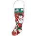 Doggie Delight Holiday Stockings Four Red & Green Christmas Theme Dog Toys