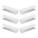 6 Pcs Baby Gates Simple Designs Whiting Baby Gate Door Reinforcement Tools Baby Fence Pet Gate Support Feet Baby Gate Groove Safety Door Reinforcement Slot Pet Door The Fence White Pvc Baby Child