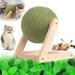 Catnip Floor Ball Toy Catnip Toys Balls Floor Catnip Ball Toy Rotatable Catnip Floor Toys Rotatable Catnip Roller Ball Floor Mount Enjoyable and Safe Catnip Toys Balls Interactive Catnip Toy-L