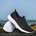 2023 Summer Shoes for Men Sneakers Breathable Casual Shoes Lightweight Non-slip Brand Loafers Mens Tennis Sports Running Shoes BlackWhite 44