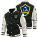 Mens Long Sleeve Varsity Jacket Causal Slim Fit Bomber Jackets football Jackets for Couples Major League Soccer Soccer Jersey MLS - LA Galaxy