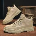 New In Shoes For Men Casual Winter Boots Platform Sneakers Work Safety Leather Loafers Hiking Designer Luxury Tennis Sport Khaki 399-9 41