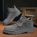 New In Shoes For Men Casual Winter Boots Platform Sneakers Work Safety Leather Loafers Hiking Designer Luxury Tennis Sport Gray 399-9 42