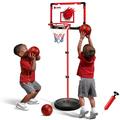 Ayieyill Kids Basketball Hoop Basketball Hoop indoor Adjustable Height 4-6.6 FT - Toddler Basketball Hoop - Basketball Goals Indoor Outdoor Play