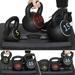 JungleA 3-Piece Kettlebell Set with Rack for Men Women Workout 5/10/15 lbs Wide Grip Strength Training Kettlebell Set for Home Gym Exercise Fitness Weight Kettle-bell Sets Christmas Gifts for Family