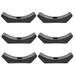 6 Pcs Dumbbell Rack Barbell Dumbbell Saddles Workout Equipment Plastic Dumbbell Holder Rack for Dumbbells Fitness