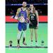 Stephen Curry Golden State Warriors & Sabrina Ionescu New York Liberty Unsigned 2024 NBA All-Star 3-Point Challenge Championship Belt Photograph