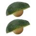 2 PCS Models Ornament Green Plants Home Decor Imitation Avocado Dried Orange Slices Simulation Fruit Cupboard Pu
