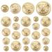 Trendy Clothing Fashion Gold Suit Buttons Sewing for Suits Coat Hand Metal 40 Pcs