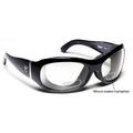 Briza Sharp View Clear Plus 2.00 Reader Sunglasses- Glossy Black - Small & Large