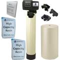Fleck 64k 3/4 Inch Almond High Capacity Resin Whole House Water Softener System 5600sxt Digital Meter Grain-includes bypass valve & brine tank with safety float
