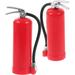 Simulated Fire Extinguisher 2 Pcs Truck Mini House Ornaments Toys Accents for Home Iron Red