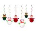 Christmas Paper Pendant 6Pcs Christmas Paper Pendants Spiral Hanging Decors Xmas Paper Decorations