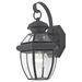 LeCeleBee NY8315K Newbury Outdoor Wall Lantern Wall Mount Lighting 1-Light 150 Watt Mystic Black (12 H x 7 W)