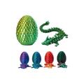 Dragon Eggs 3D Dragon Eggs with Dragon Inside Egg Crystal Dragon with Dragon Egg Fidget Toys Full Articulated Dragon Toys Mystery Dragon Egg Gifts for Easter Basket Stuffers Laser Yellow Green