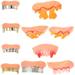 10 Pcs Deguisement Halloween False Teeth Props Prom Pvc