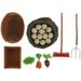 1 Set of Decorative Miniature Farm Props Farming Tool Toys Sand Table Farm Scene Ornaments