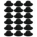 20 Pcs Mini Hat Black Miniature Formal Hats Caps Cowboy Santa Claus Men Women s