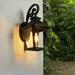 Black Large Outdoor Wall Sconce Lights - Traditional Aluminium Frame Clear Glass Waterproof and Rustproof Elegant & Durable Easy Installation - Illumination for Gardens Porches & Outdoor Areas