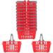 12 Pcs Mini Shopping Basket Portable Small Gift Baskets for Gifts Red Baby Child