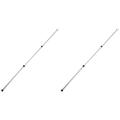 2pcs Retractable Clothesline Pole Closet Hook Pole Adjustable Closet Pole Hook