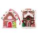 Christmas Gingerbread House Ceiling Decor Holiaday Action Figure Hanging Decors Pendant