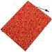 Book Cover Protector Decorative Sleeve Holster Reusable Notebook Manual Adjustable Red Fabric