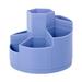 Pencil Pen Holder for Desk 7 Slots 360 Degree Rotating Desk Organizer Pen Organizers Stationery Supplies for Office Home Art Supply Gift for Teachers Classmates Friends(Blue)