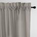 Nova Taupe Pole Top Drapery Panel - Pair 50 x120