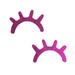 A Pair of Eyelash Wall Decoration Eyelash Wall Stickers Sleepy Eyes Wall Decor Wooden Decal Props for Christmas Decoration Kids Bedroom Children Garment Shop (Bling Rose Red)