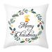 Yubnlvae Christmas Throw Pillow Covers Pillow Case Decorations Covers Cushion Decorations Couch Cristmas Christmas Gift Cover Case Pillowcase for Sofa Xmas Snowflake Christmas Throw Pillows