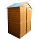 Tool Store 4 x 3 Double Door Garden Shed - Dip Treated Approx 4 x 3 Feet