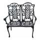 Victorian Bench (2 Seater) British Made, High Quality Cast Aluminium Garden Furniture - Wide Choice of Colours and Finishes Available