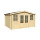 Dallas-Log Cabin, Wooden Garden Room, Timber Summerhouse, Home Office - L410.9 x W312 x H233.7 cm