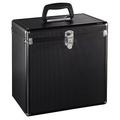 Hama 50 LP Case, Aluminium Look, black