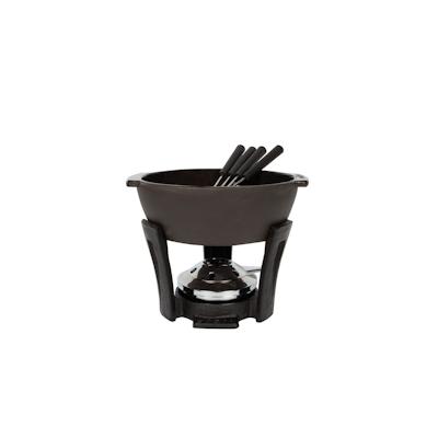 Boska Käsefondue-Set Party Pro / Dinner zu zweit / 900 ml / Gusseisen / Schwarz / 200 x 180 x 60 mm