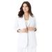 Plus Size Women's Linen Blazer by Roaman's in White (Size 22 W)