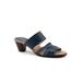 Extra Wide Width Women's Maxine Sandal by Trotters in Navy (Size 11 WW)