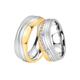 Trauring DOOSTI "Schmuck Geschenk Edelstahl Ehering Partnerring LIEBE" Fingerringe Gr. 72, ohne Zirkonia, Edelstahl, 7 mm, goldfarben (edelstahlfarben, gelbgoldfarben) Trauringe