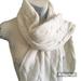 Nine West Accessories | Cable Knit Scarf Nine West | Color: Cream | Size: 10 In X 62 In Approx