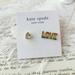 Kate Spade Jewelry | Kate Spade Rainbow Love Asymmetrical Stud Earrings Gold Multicolor | Color: Gold | Size: Os