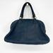 J. Crew Bags | J. Crew Leather Shoulder Bag Top Handle Pebbled Navy Blue | Color: Blue | Size: Os